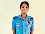 Squadron Leader Aashritha V Olety is the first and only woman in the IAF qualified for the role. Squadron Leader Aashritha V Olety is the first and only woman in the IAF qualified for the role.